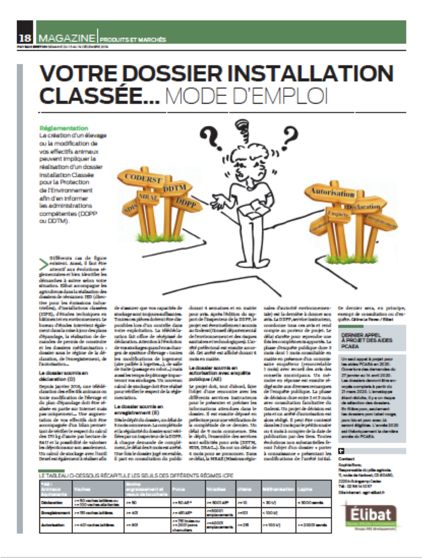 DEC 19 DOSSIER INSTALLATION CLASSÉE - industrie agro-alimentaire ...